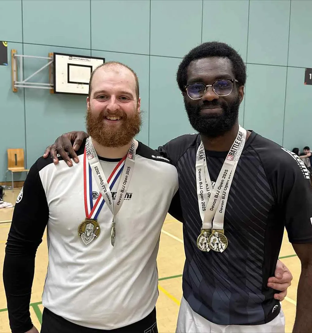 BJJ Comp Team mates Kieran and Nana